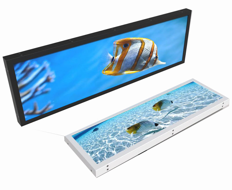 23.1in stretched bar LCD signage